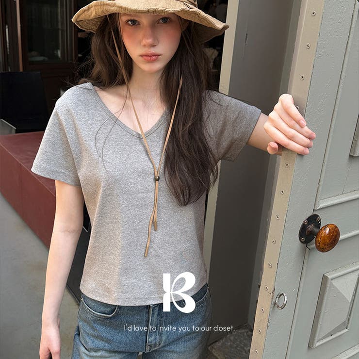 GRAY | ジェンヌ、ツータイプ半袖Tシャツ ts1424 | BEIDELLI