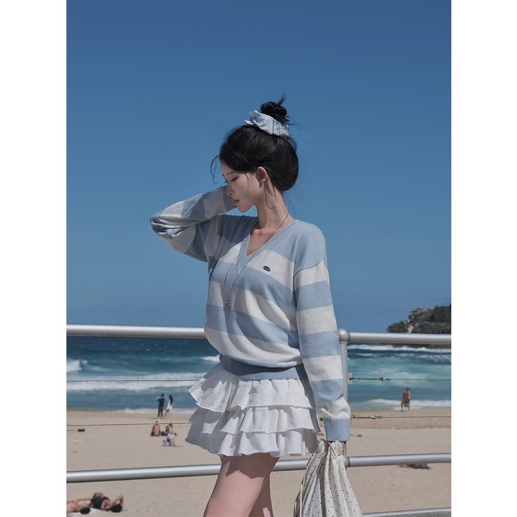 キャベツ、ティアードミニスカートパンツ sk1151 | BEIDELLI | 詳細画像6 