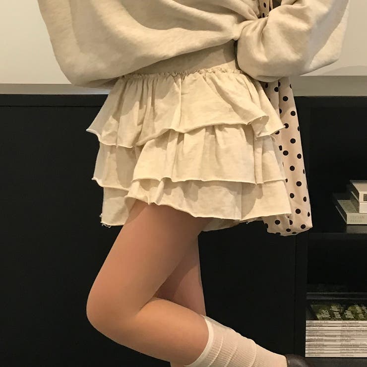 キャベツ、ティアードミニスカートパンツ sk1151 | BEIDELLI | 詳細画像13 