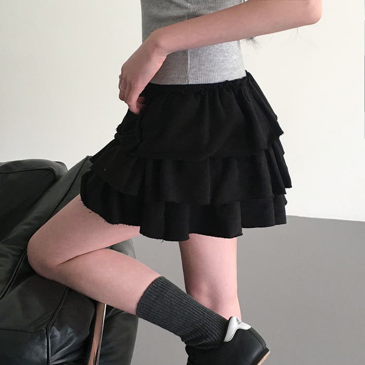 キャベツ、ティアードミニスカートパンツ sk1151 | BEIDELLI | 詳細画像16 