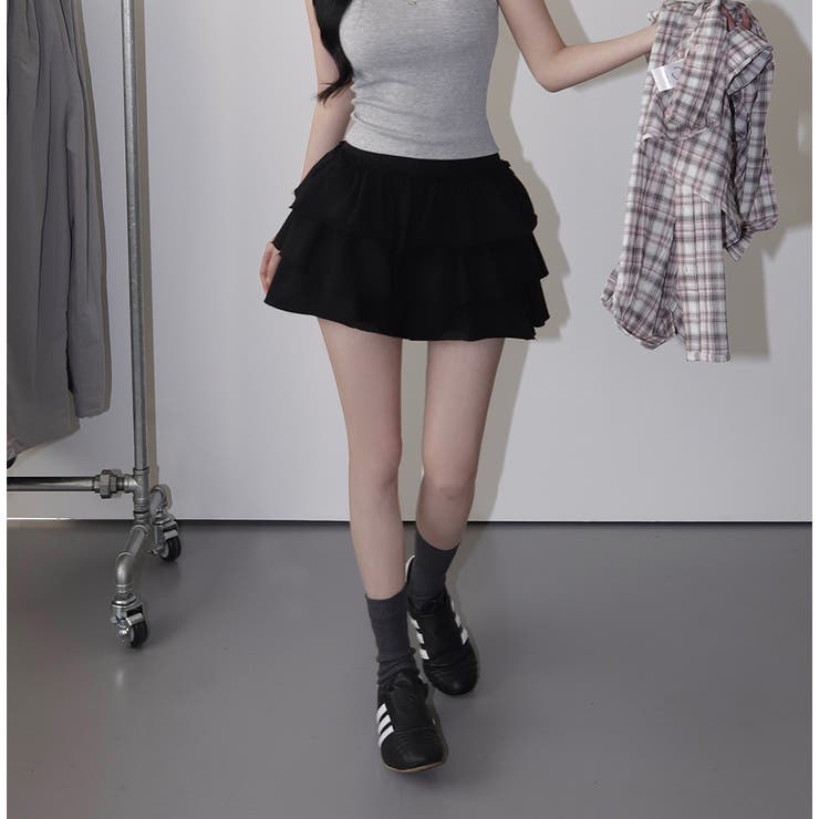 キャベツ、ティアードミニスカートパンツ sk1151 | BEIDELLI | 詳細画像17 