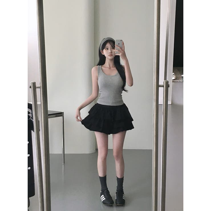 キャベツ、ティアードミニスカートパンツ sk1151 | BEIDELLI | 詳細画像18 