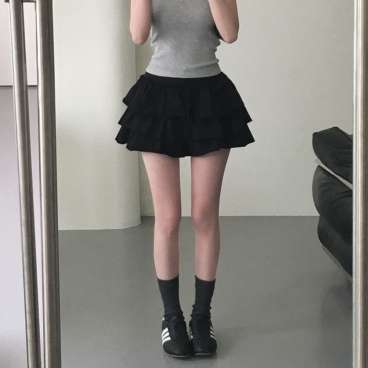 キャベツ、ティアードミニスカートパンツ sk1151 | BEIDELLI | 詳細画像19 