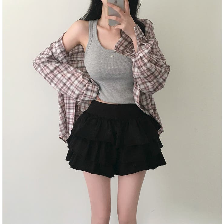 キャベツ、ティアードミニスカートパンツ sk1151 | BEIDELLI | 詳細画像20 