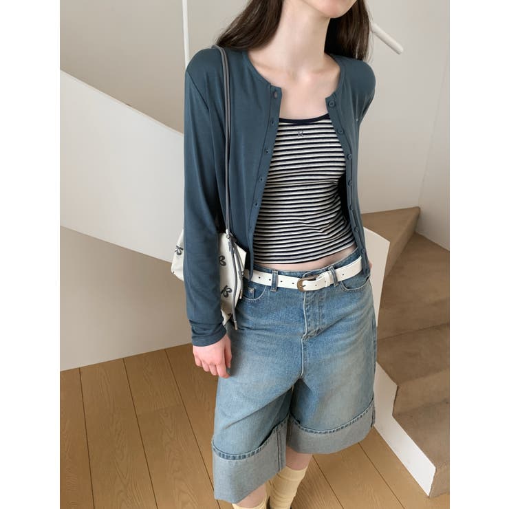 NAVY | エンチョ ストライプキャミソール DS26139 | BEIDELLI