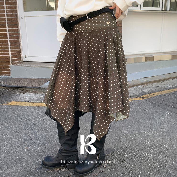 DOT | レイヤードアシメスカート sk1175 | BEIDELLI