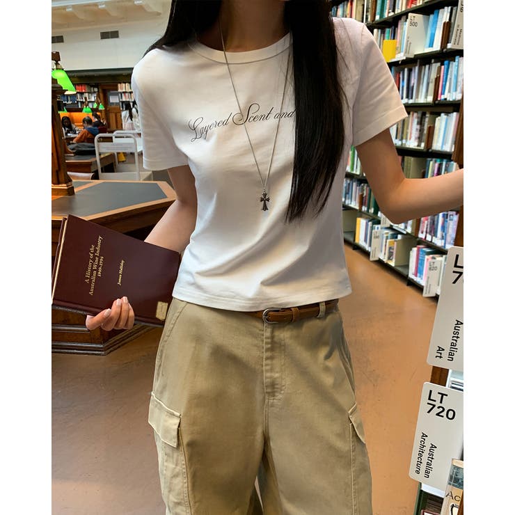 レス レターリング半袖Tシャツ  ts1527 | BEIDELLI | 詳細画像3 