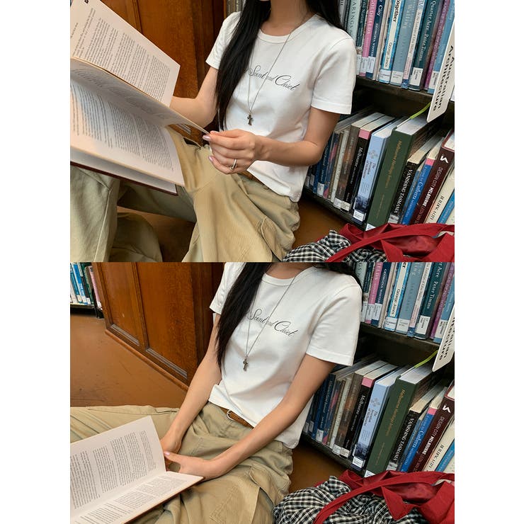 レス レターリング半袖Tシャツ  ts1527 | BEIDELLI | 詳細画像6 