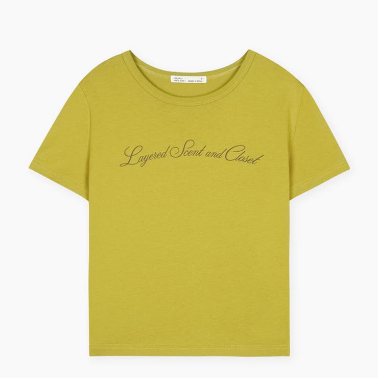 OLIVE GREEN | レス レターリング半袖Tシャツ  ts1527 | BEIDELLI