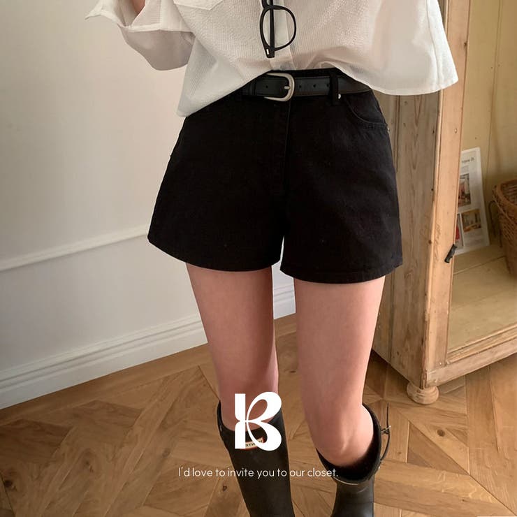 BLACK | マイン デイリーショートパンツ pt1413 | BEIDELLI
