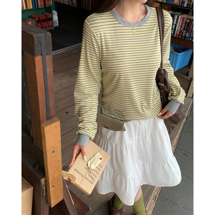 ノバ ストライプ長袖Ｔシャツ ts1490 | BEIDELLI | 詳細画像1 