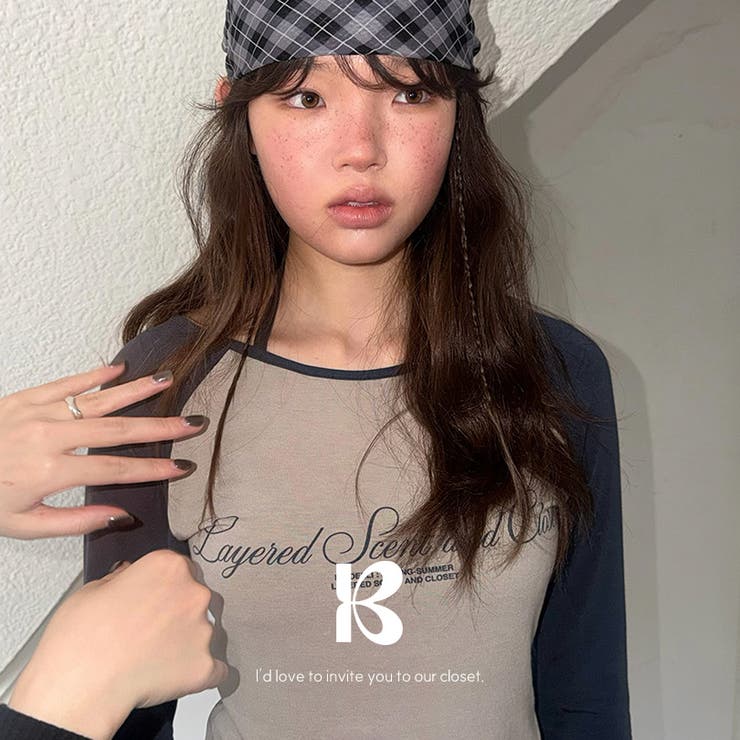 BLUE | ペイズ ツートンラグラン長袖Tシャツ ts1491 | BEIDELLI