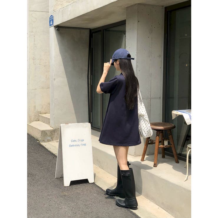 ルーズフィット、フレアPKワンピース op1278 | BEIDELLI | 詳細画像16 