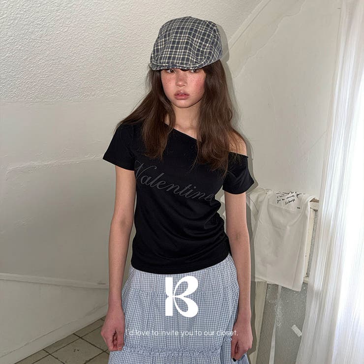 BLACK | レナ オフショルダー半袖Tシャツ ts1521 | BEIDELLI