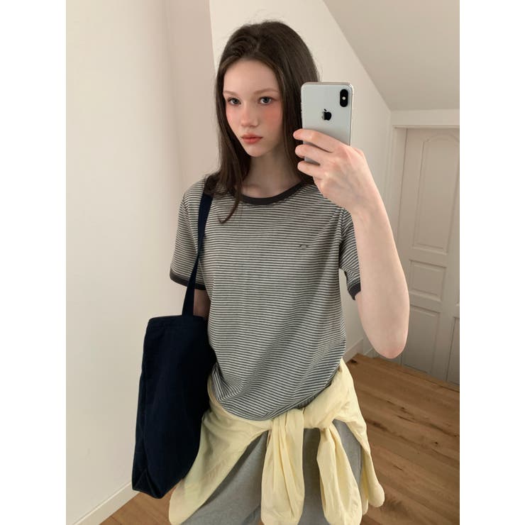 ロミ ストライプ半袖Tシャツ DS26040 | BEIDELLI | 詳細画像7 