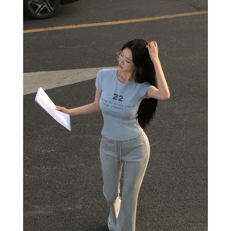 タイニー、リブレタリング半袖Tシャツ ts1417 | BEIDELLI | 詳細画像10 