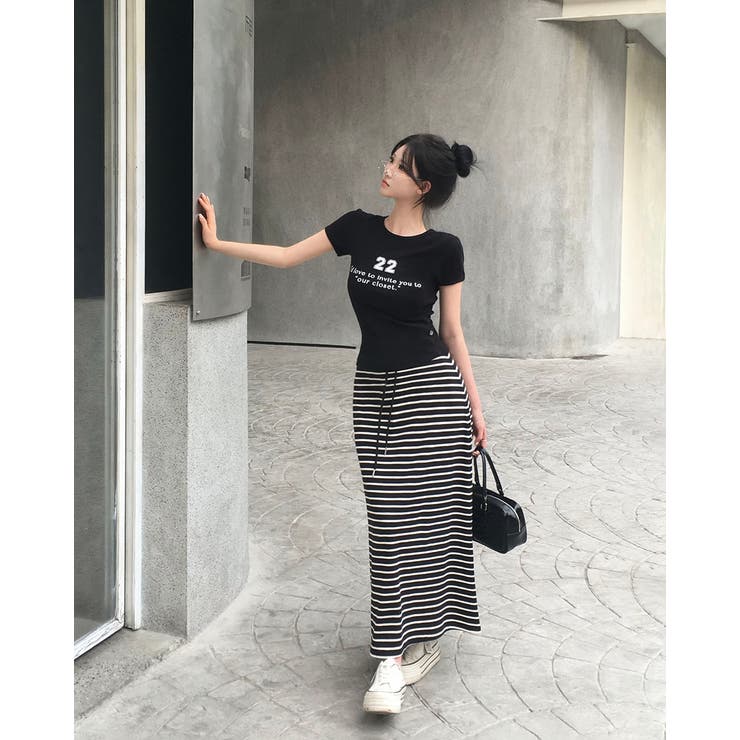 タイニー、リブレタリング半袖Tシャツ ts1417 | BEIDELLI | 詳細画像15 