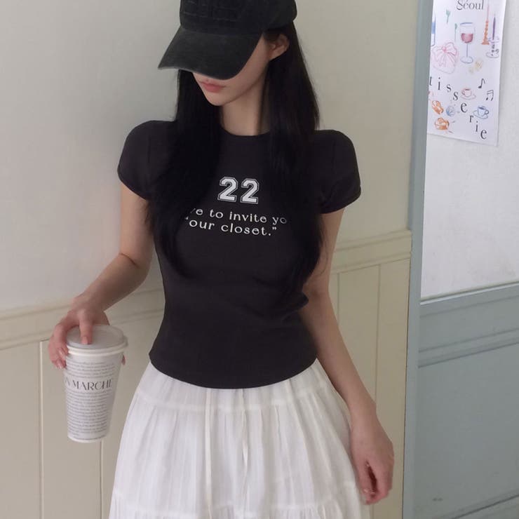 タイニー、リブレタリング半袖Tシャツ ts1417 | BEIDELLI | 詳細画像28 