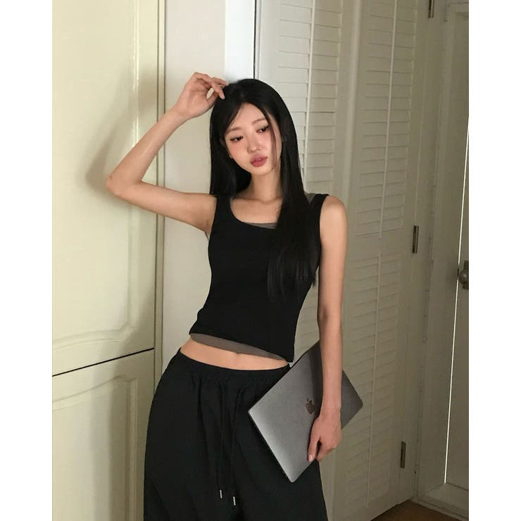 トマト、リブレイヤードキャミソール ts1420 | BEIDELLI | 詳細画像23 