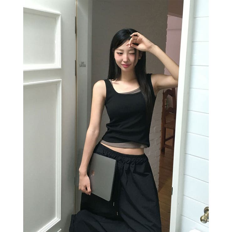 トマト、リブレイヤードキャミソール ts1420 | BEIDELLI | 詳細画像21 