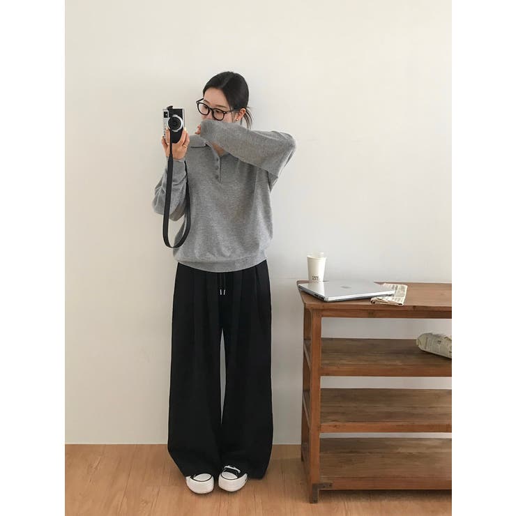 平方、ワイドゴムウエストロングパンツ pt1446 | BEIDELLI | 詳細画像7 