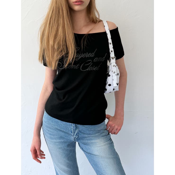 フォーカス オフショルグリッターＴシャツ DS26129 | BEIDELLI | 詳細画像2 