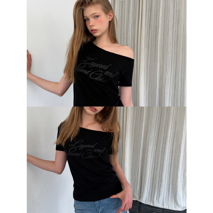 フォーカス オフショルグリッターＴシャツ DS26129 | BEIDELLI | 詳細画像6 