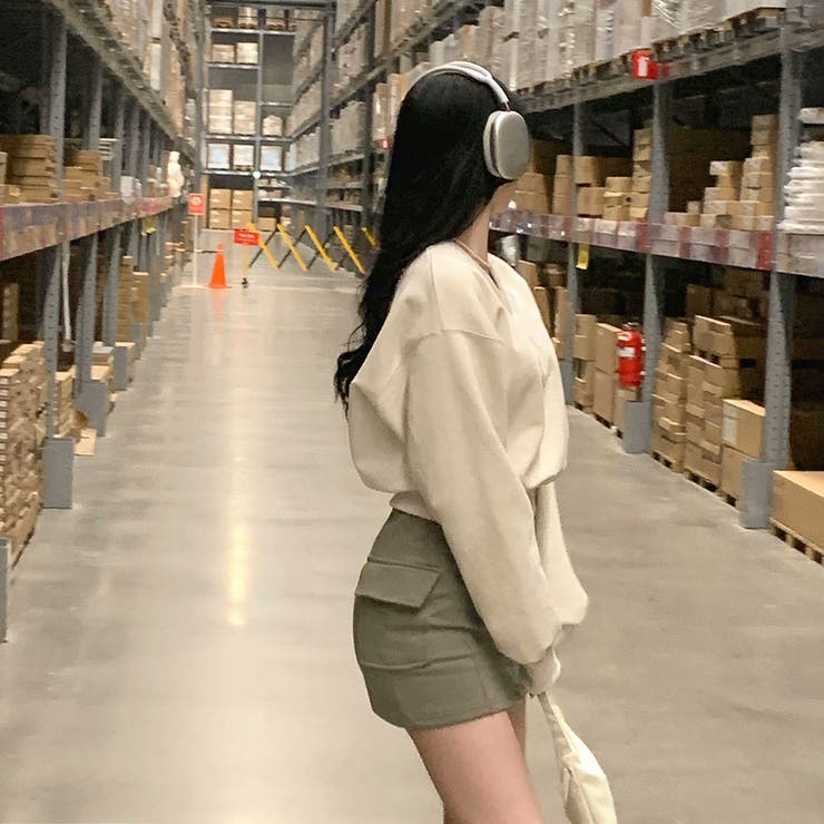 パステルVネッククロップドスウェット ts1263 | BEIDELLI | 詳細画像4 