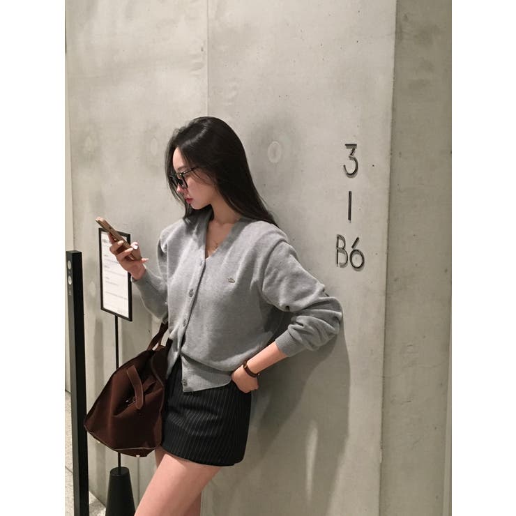 マーリン、ペンダントVネックカーディガン cd1260 | BEIDELLI | 詳細画像3 