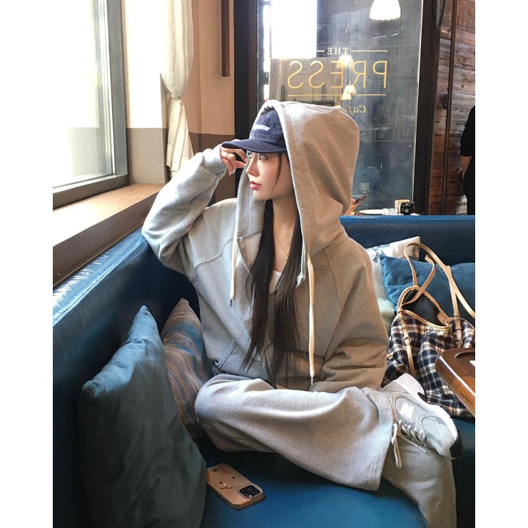 モブニング、配色ツーウェイジップアップパーカー jp1179 | BEIDELLI | 詳細画像6 