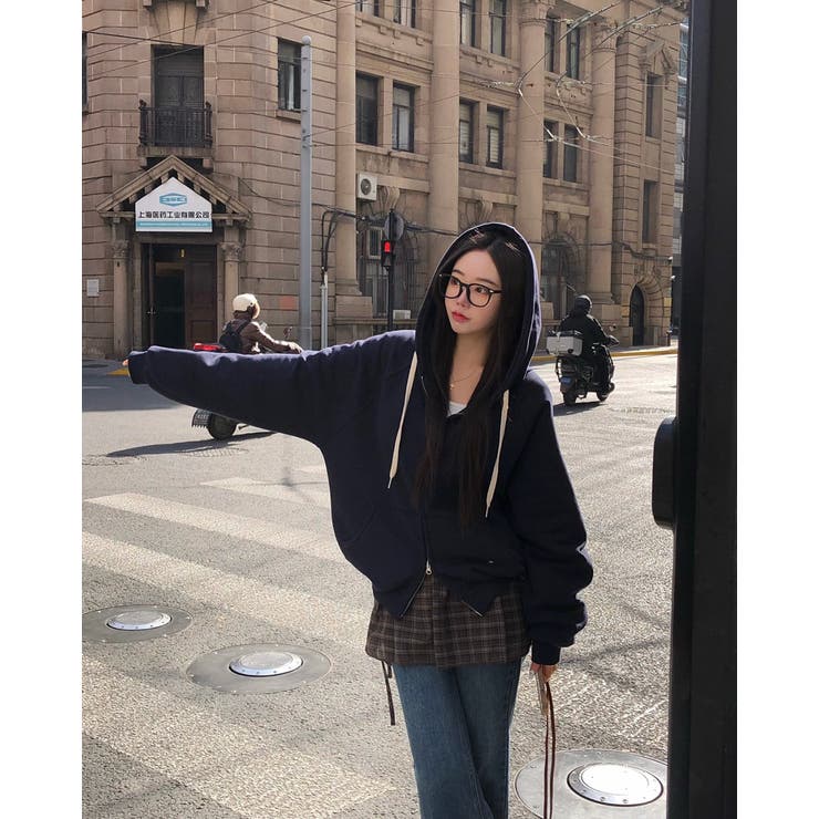 モブニング、配色ツーウェイジップアップパーカー jp1179 | BEIDELLI | 詳細画像10 