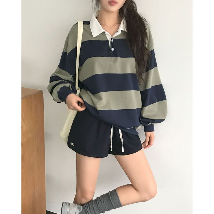 クミ、ボーダーカラートレーナー ts1453 | BEIDELLI | 詳細画像6 