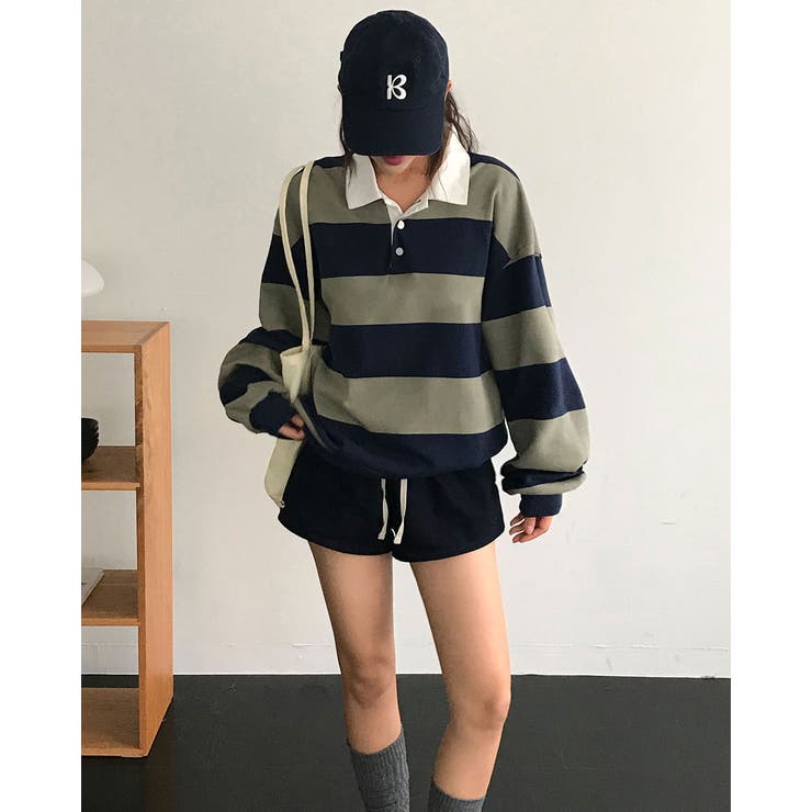 クミ、ボーダーカラートレーナー ts1453 | BEIDELLI | 詳細画像7 