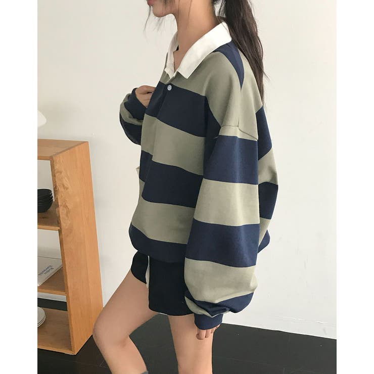 クミ、ボーダーカラートレーナー ts1453 | BEIDELLI | 詳細画像8 