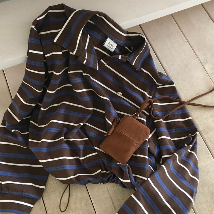 ポポ、ストライプストリングのTシャツ ts1397 | BEIDELLI | 詳細画像2 