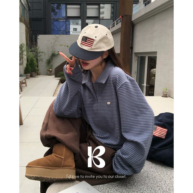 紐付きボーダーTシャツ ts1449 | BEIDELLI | 詳細画像1 