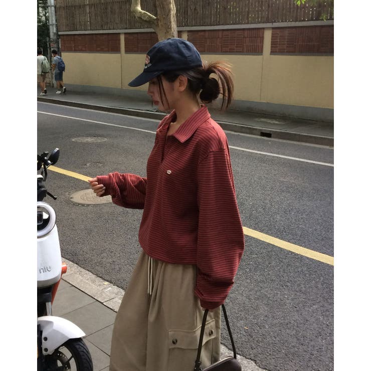 紐付きボーダーTシャツ ts1449 | BEIDELLI | 詳細画像6 