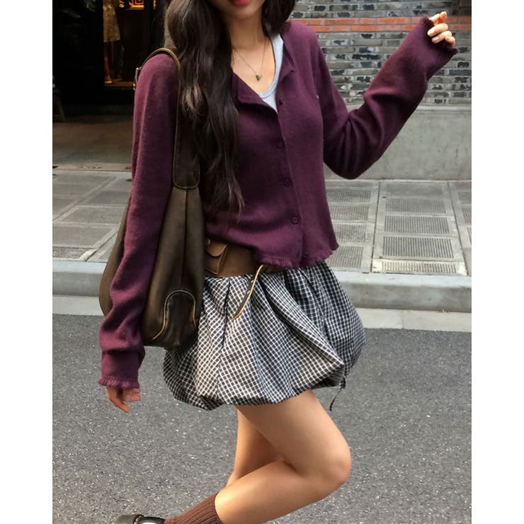 キャンディー フリルニットカーディガン cd1280 | BEIDELLI | 詳細画像4 