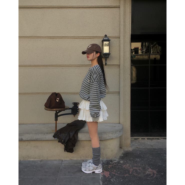 ヘイト、ストライプラウンドトレーナー ts1387 | BEIDELLI | 詳細画像5 