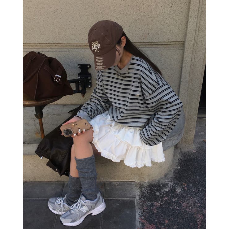 ヘイト、ストライプラウンドトレーナー ts1387 | BEIDELLI | 詳細画像2 