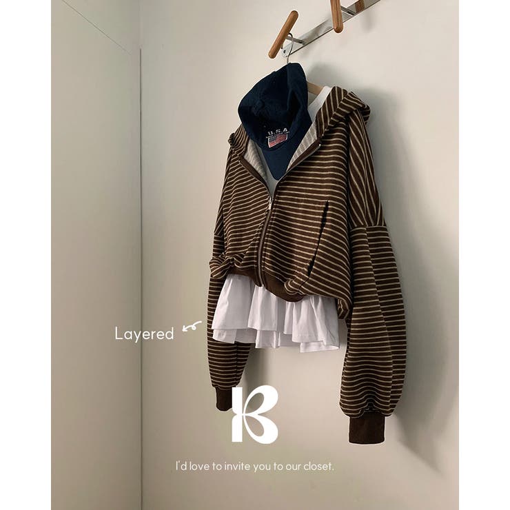 ソフ レイヤードフリル長袖Tシャツ ts1441 | BEIDELLI | 詳細画像1 