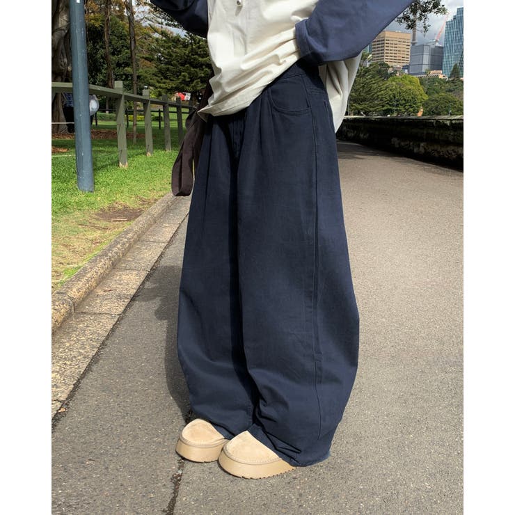 グレーン ピンタックローワイドパンツ DS26052 | BEIDELLI | 詳細画像1 