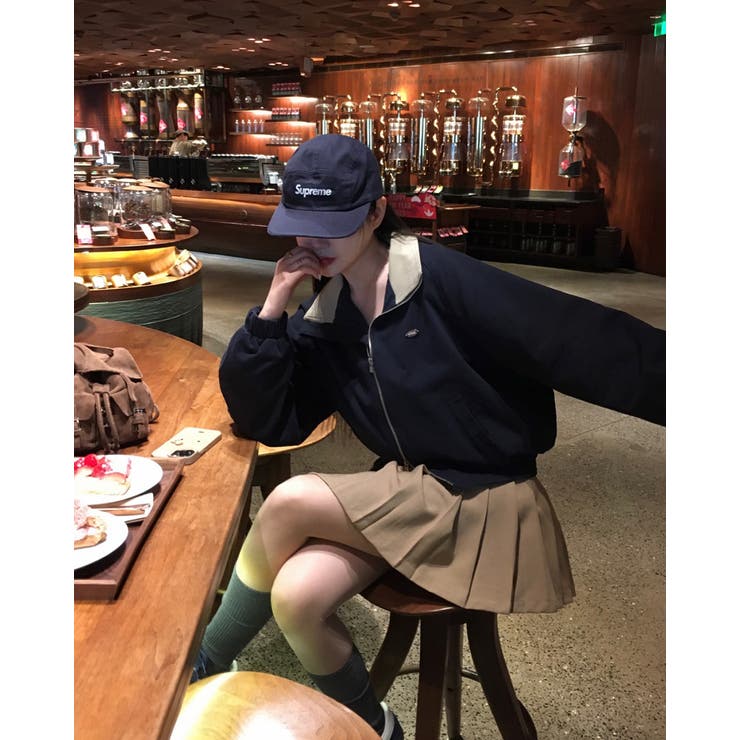 NAVY | アントリー、配色カラーネックツウェイジャケット jk1156 | BEIDELLI