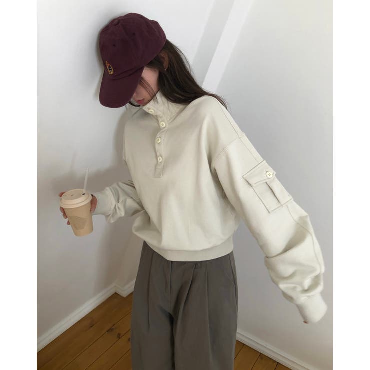 IVORY | テニー ルーズハイネックトレーナー DS26241 | BEIDELLI