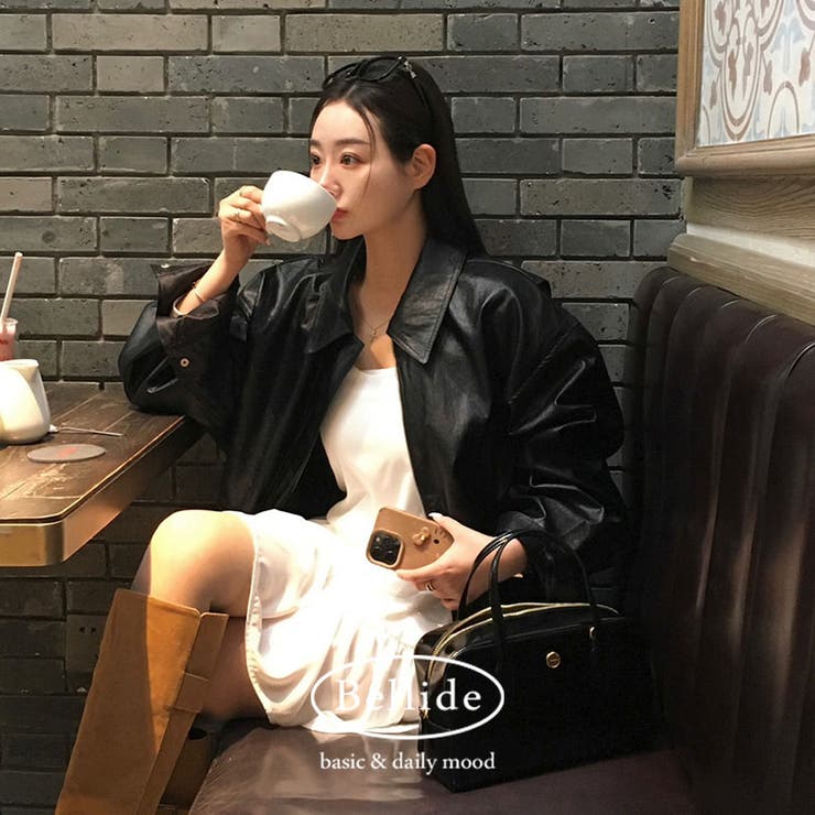 ロック、オーバーフィットスリットレザージャケット jk1158 | BEIDELLI | 詳細画像1 