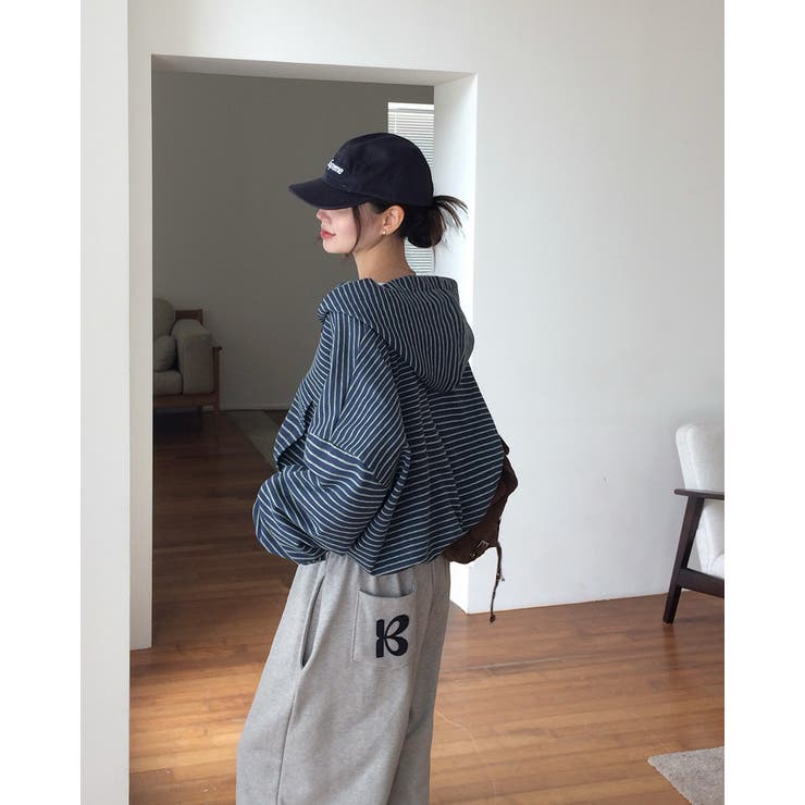 トミーストライプ フード付きジップアップ jp1181 | BEIDELLI | 詳細画像8 