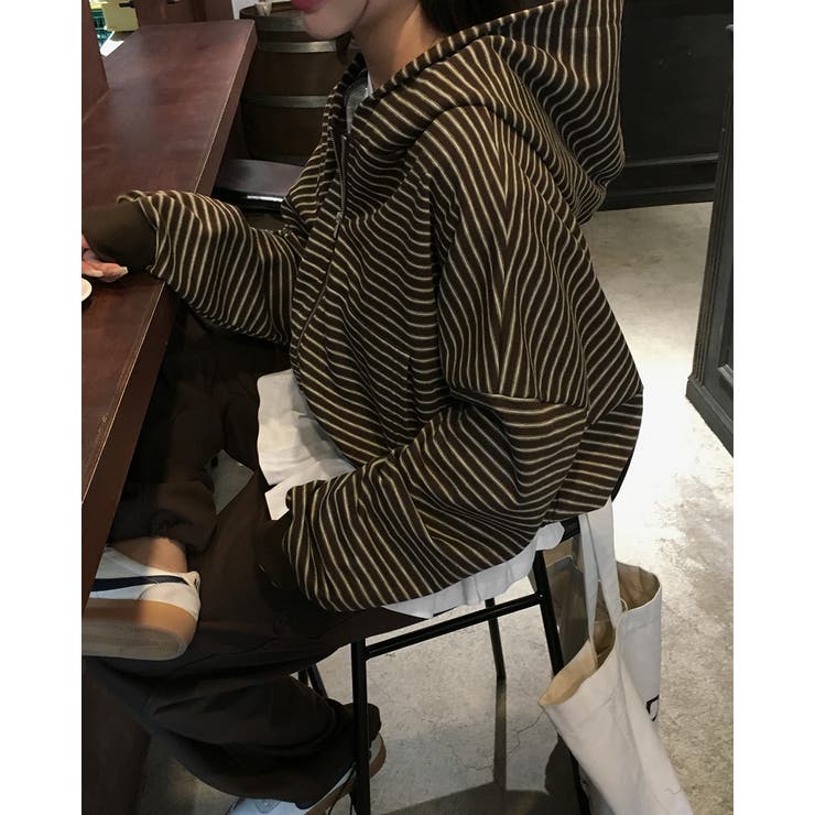 トミーストライプ フード付きジップアップ jp1181 | BEIDELLI | 詳細画像3 