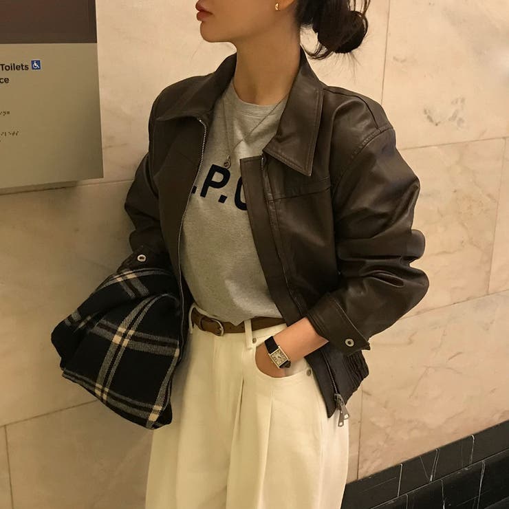 リニューアルver、ムースブルゾンレザージャケット jk1141 | BEIDELLI | 詳細画像2 