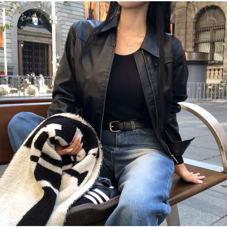 リニューアルver、ムースブルゾンレザージャケット jk1141 | BEIDELLI | 詳細画像6 