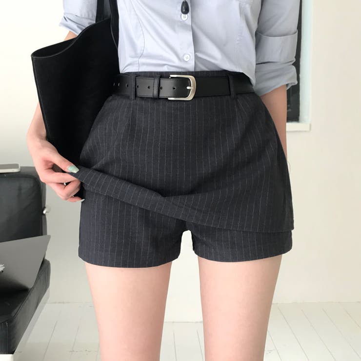 メガ ストライプレイヤードスカートパンツ sk1160 | BEIDELLI | 詳細画像2 